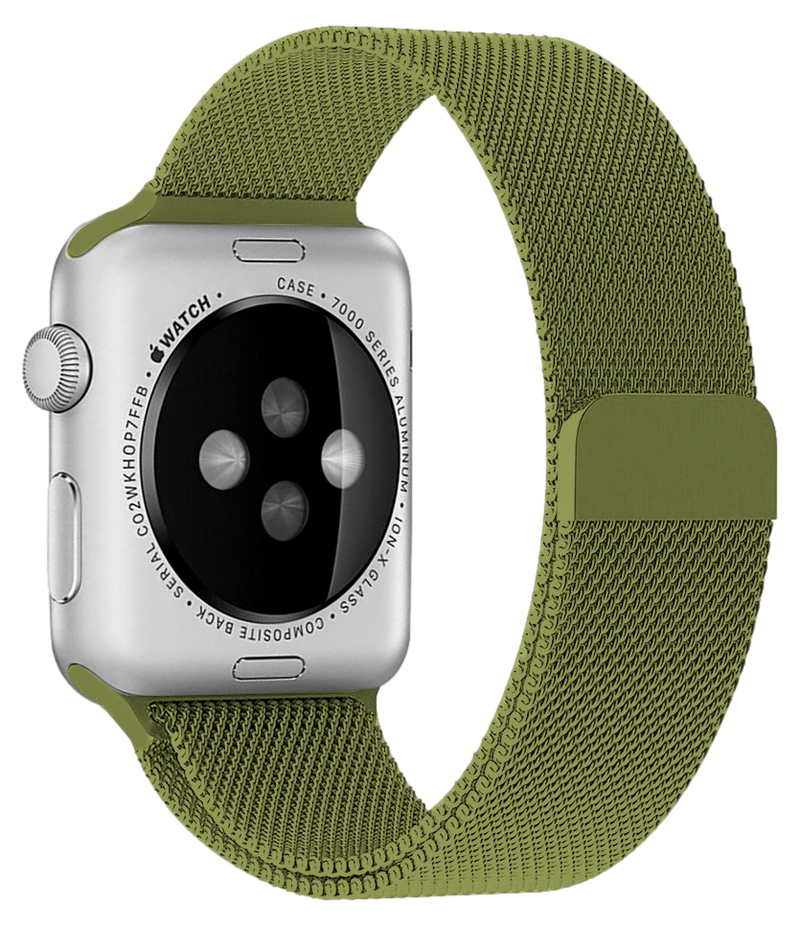 Mesh Urlænke i Rustfrit Stål til Apple Watch 10 - 42mm-Grøn