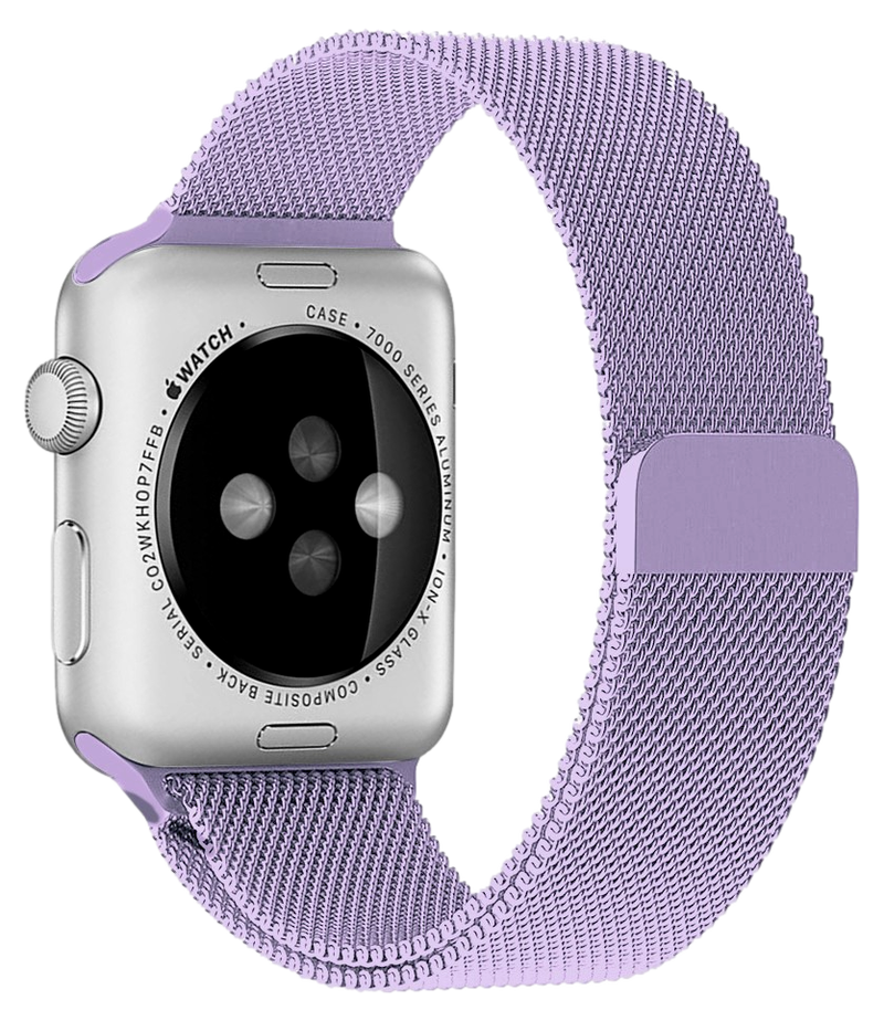 Mesh urlænke i rustfrit stål til Apple Watch 4 - Lilla - 38 / 40 / 41 mm
