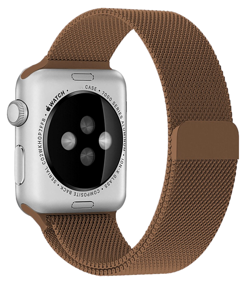 Mesh Urlænke i Rustfrit Stål til Apple Watch 10 - 42mm-Brun