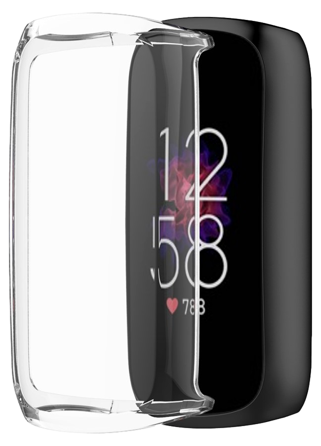 TPU Cover m/ Beskyttelsesglas / Skærmbeskyttelse til Fitbit Luxe