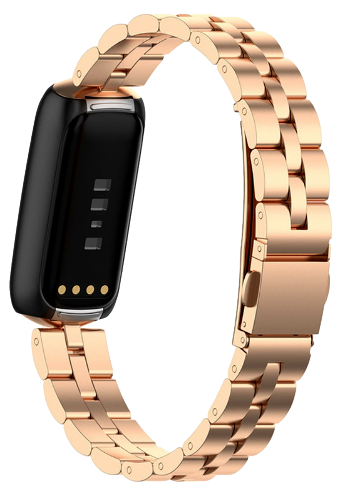 Rustfri Stål Rem til Fitbit Luxe-RosaGuld