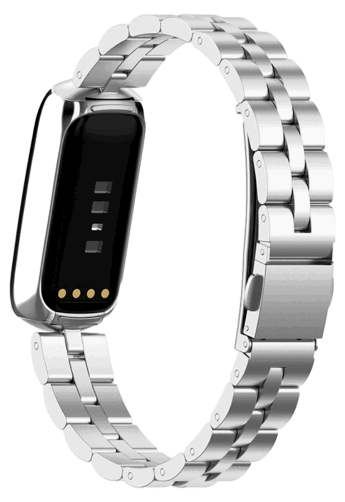 Rustfri Stål Rem til Fitbit Luxe-Sølv