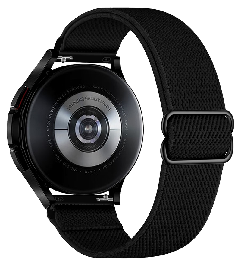 Viso Nylon Rem til Huawei Watch GT 4 / 5 46 mm - Sort