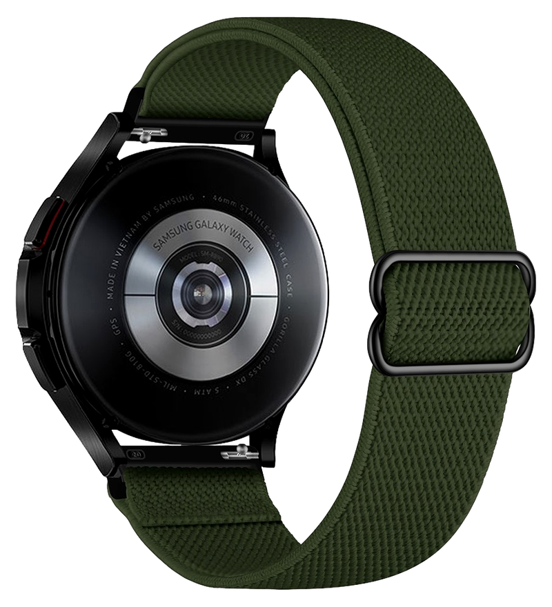 Viso Nylon Rem til Huawei Watch GT 4 / 5 46 mm - Mørkegrøn