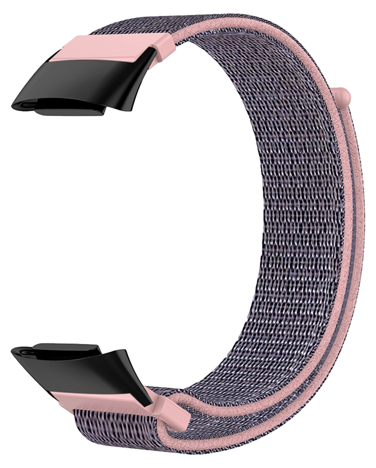 Elastisk Nylon Rem til Fitbit Charge 5 / 6-Pink