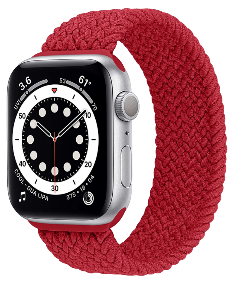 Nylon Sportsrem til Apple Watch SE (2022/2023) 40mm - Str. L - Rød