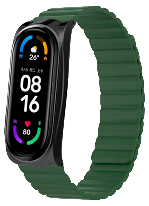 Garda Silikone Rem til Xiaomi Mi Smart Band 5 / 6 / 7-Grøn