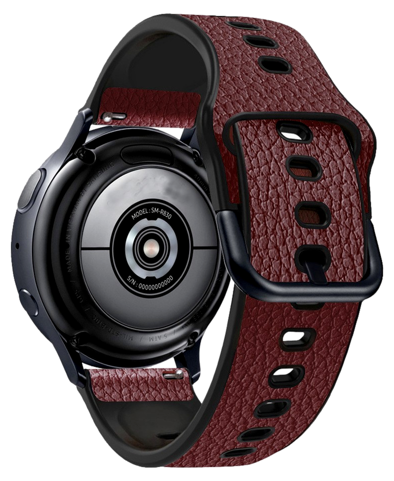 Litchi rem til Huawei Watch GT 2 42 mm - Brun