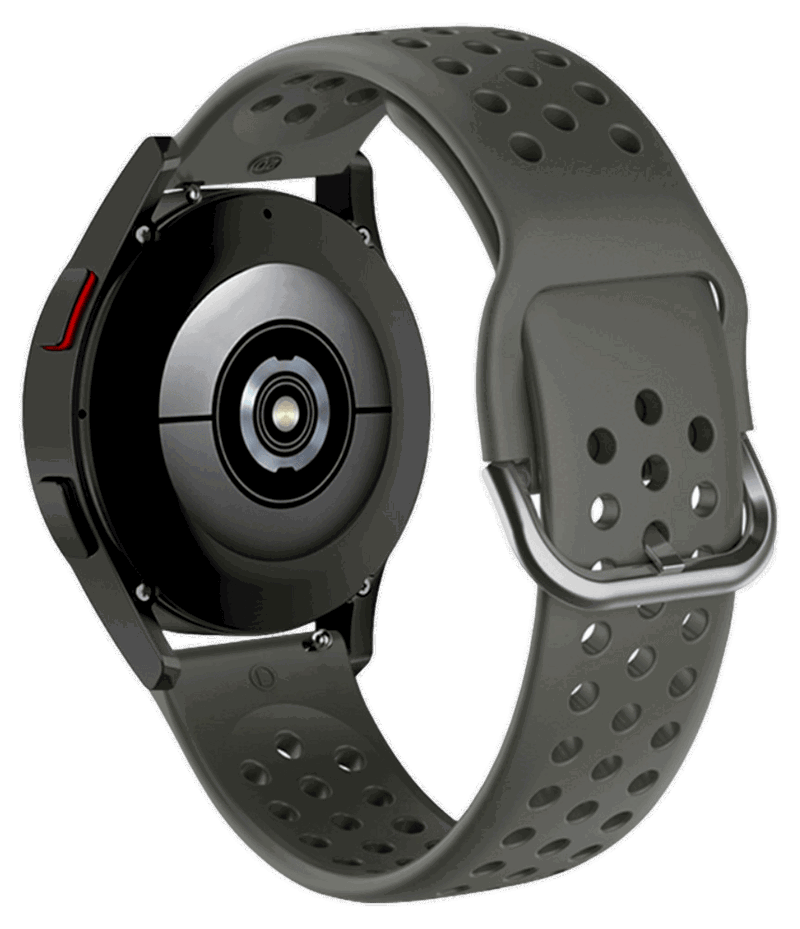 Bari Silikone Rem til Garmin Vivoactive 5 / 6 / Bounce - Grå