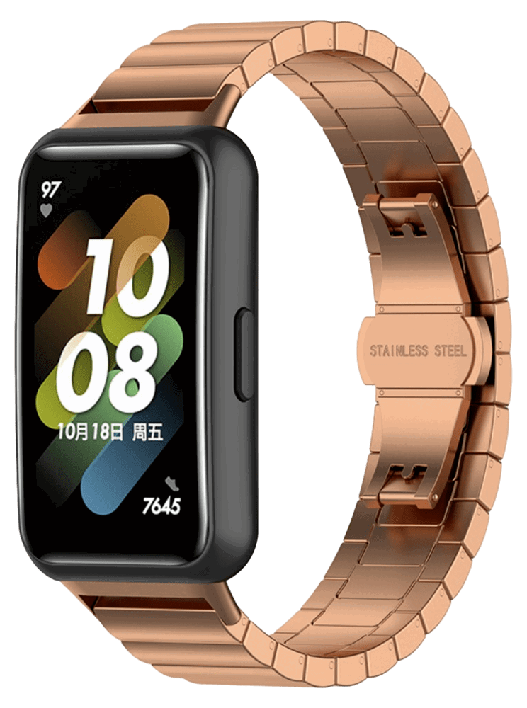 Rose Rem i Rustfrit Stål til Huawei Band 7