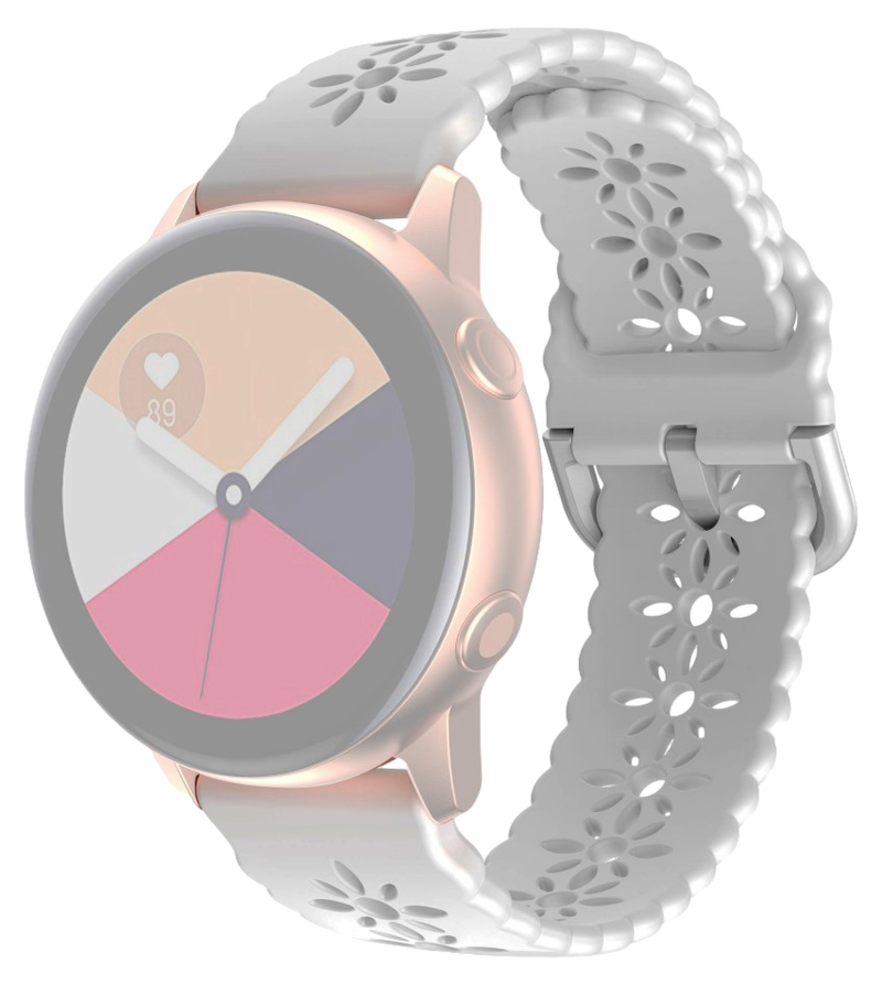 Blossom Silikone Rem til Garmin Vivomove / HR / 3 / Sport / Style / Luxe - Hvid