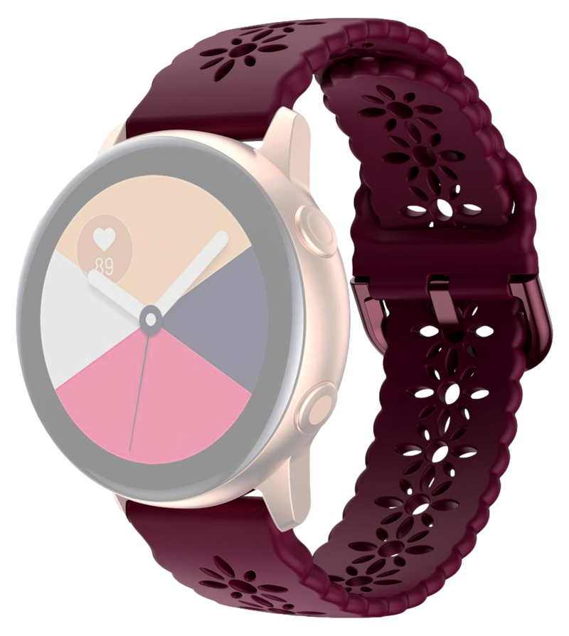Blossom Silikone Rem til Garmin Vivoactive 3 / 3 Music - Rød