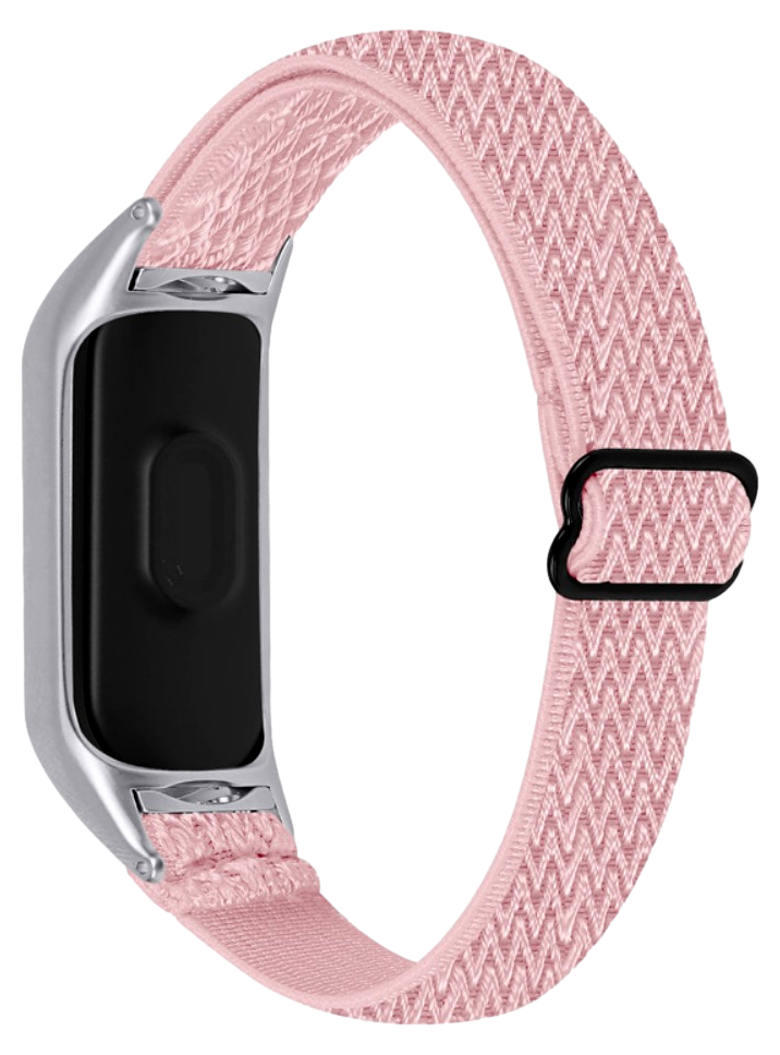 Palermo Nylon Rem til Xiaomi Smart Band 7-Lyserød