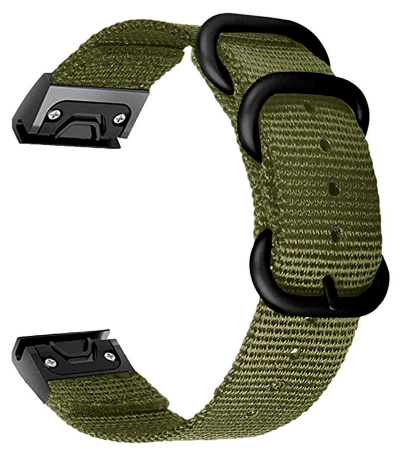 Nato Nylon Rem til Garmin Fenix 5s / 6s / 7s-Grøn