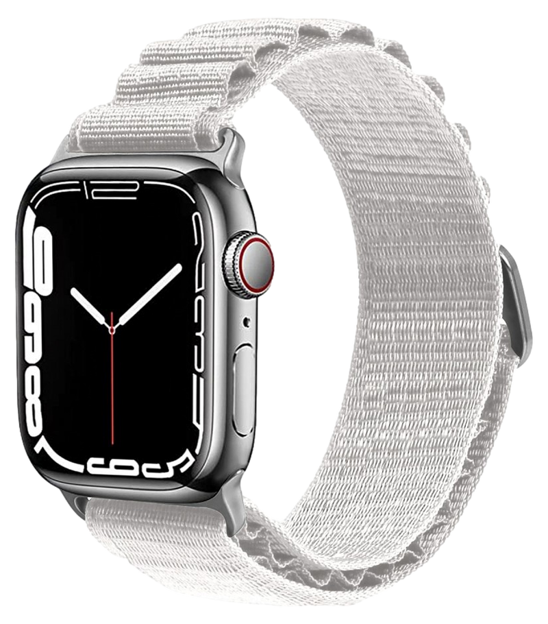 Loop Nylon Rem til Apple Watch 2 - 38mm - Str. L - Hvid