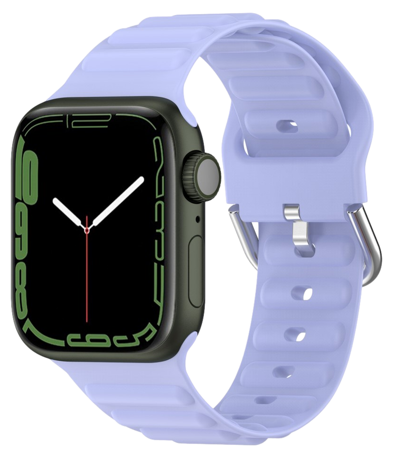 Wave Silikone Rem til Apple Watch SE (2022/2023) - 40mm - Lilla