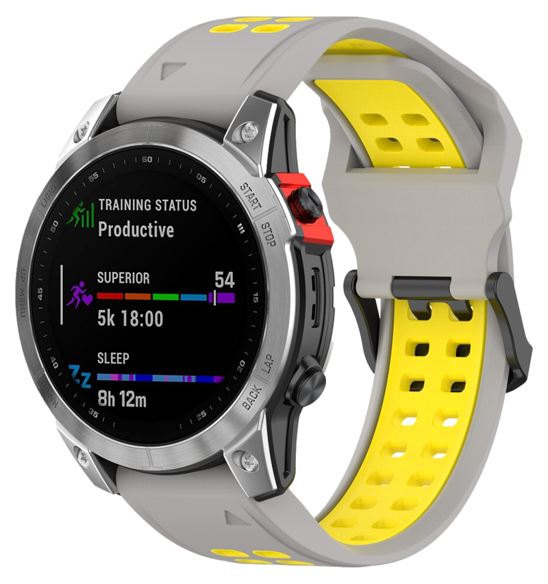 Cavum Silikone Rem til Garmin Fenix 8 / E / Tactix 8 - 47mm-Grå