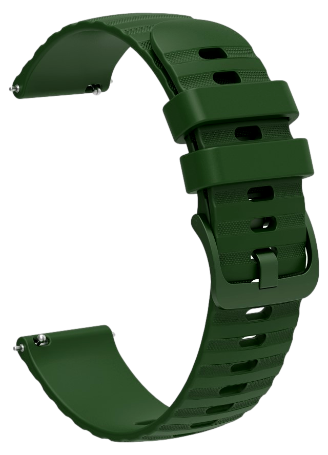 Sports Silikone Rem til Garmin Forerunner 265S 42mm  - Mørkegrøn