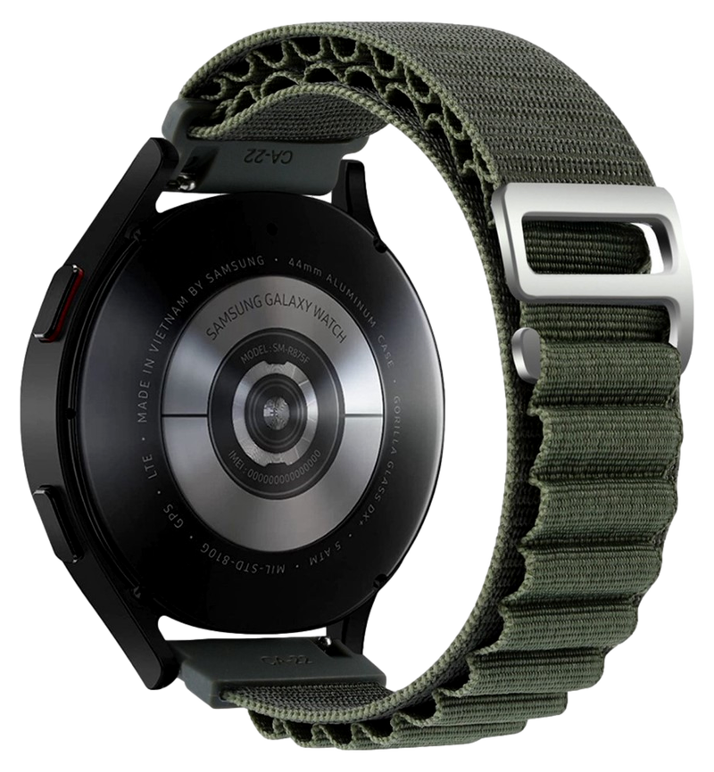 Loop Nylon Rem til Garmin Vivomove 3S - Mørkegrøn