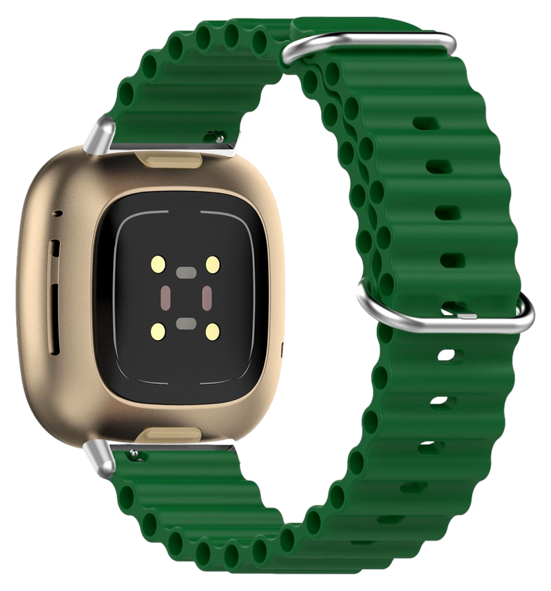 Silikone Rem til Fitbit Sense / Sense 2 / Versa 3 / Versa 4-Grøn