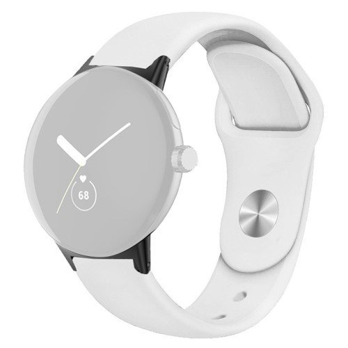Silikone Sports Rem til Google Pixel Watch 2/3 41mm - Hvid