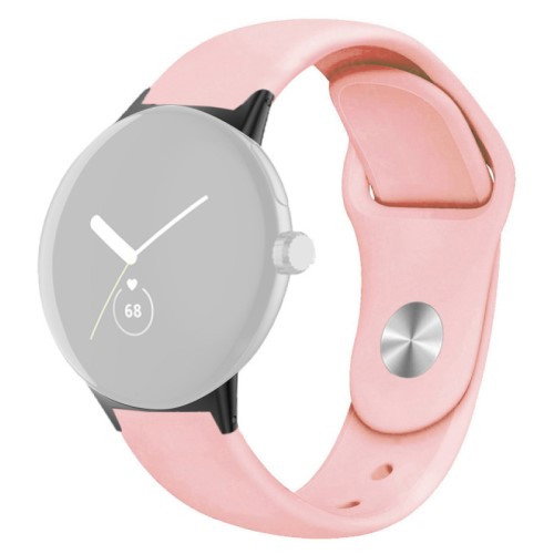 Silikone Sports Rem til Google Pixel Watch 2/3 41mm - Pink