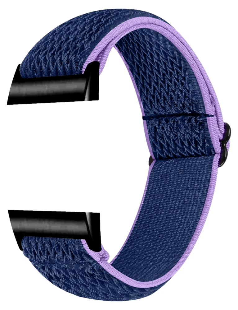 Elastisk Nylon Rem til Fitbit Charge 3 / 4-Lilla