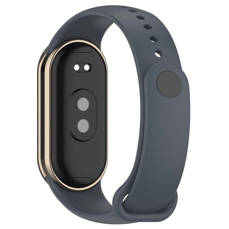 Komfortabel Silikone Rem til Xiaomi Smart Band 8-Grå
