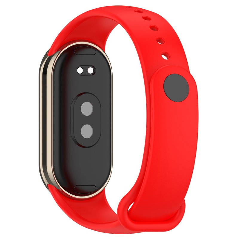 Komfortabel Silikone Rem til Xiaomi Smart Band 8-Rød