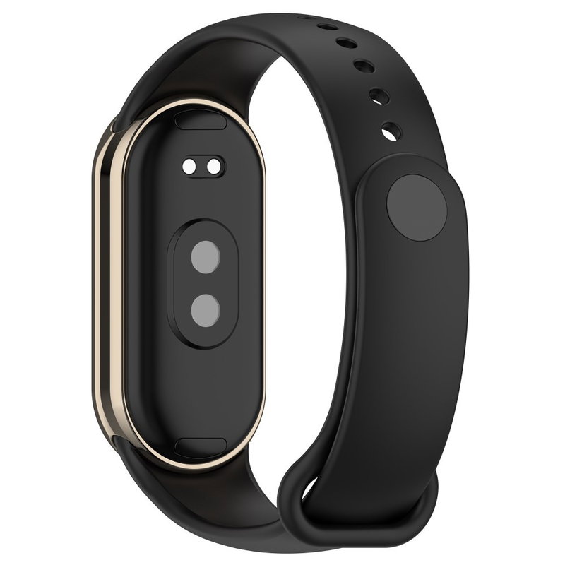 Komfortabel Silikone Rem til Xiaomi Smart Band 8-Sort