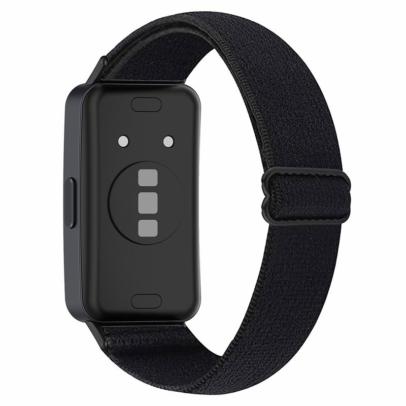Elastisk Nylon Rem til Huawei Band 8-Sort