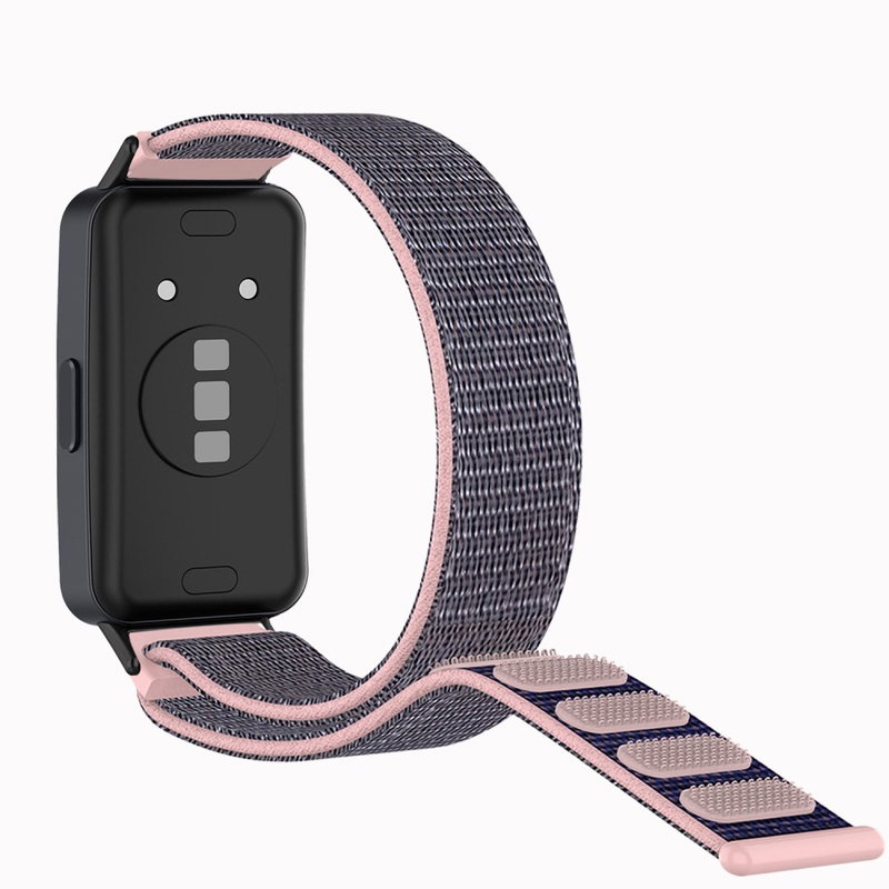 Nylon Rem til Huawei Band 8-Pink