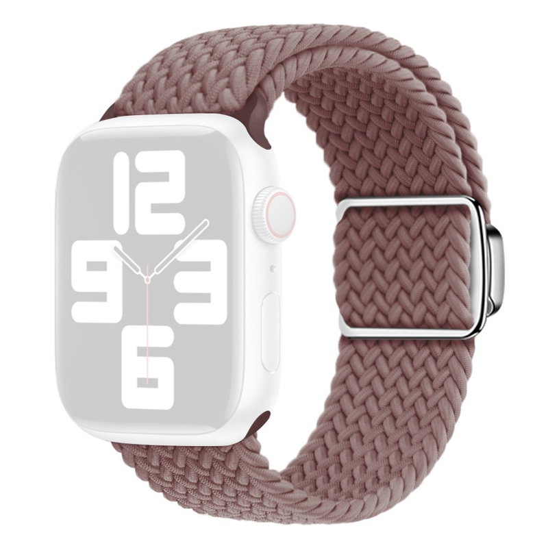 Flettet Nylon Rem til Apple Watch Ultra - 49mm - Mørklilla