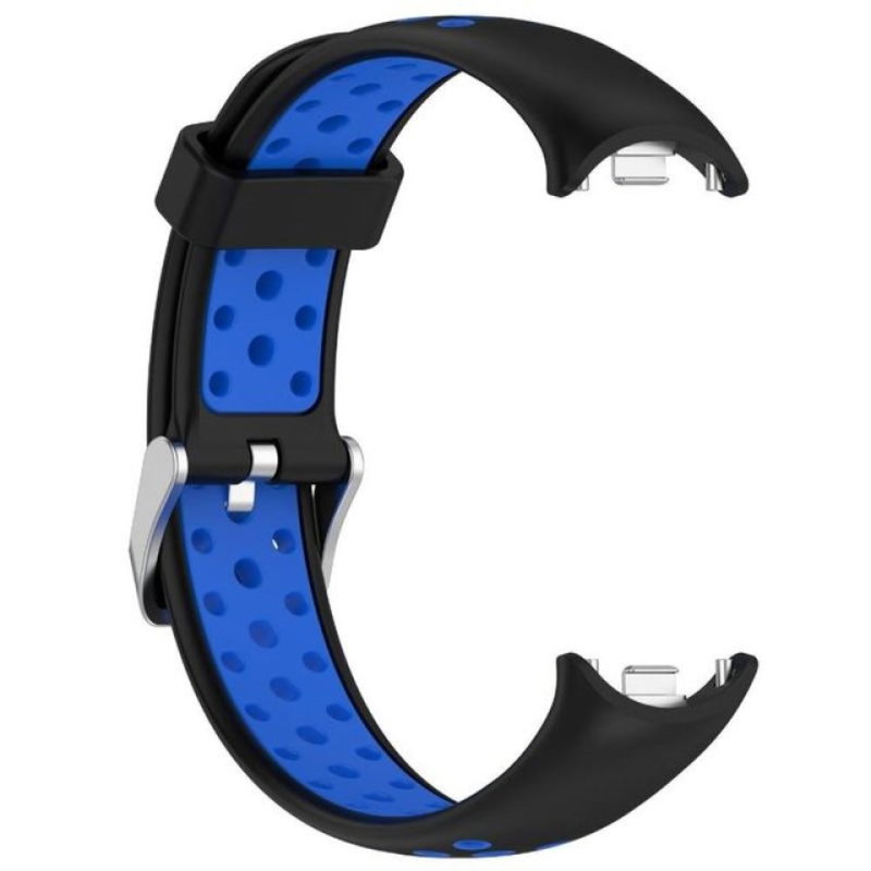 Silikone Sportsrem til Xiaomi Smart Band 8, To-farvet Urrem til Sport