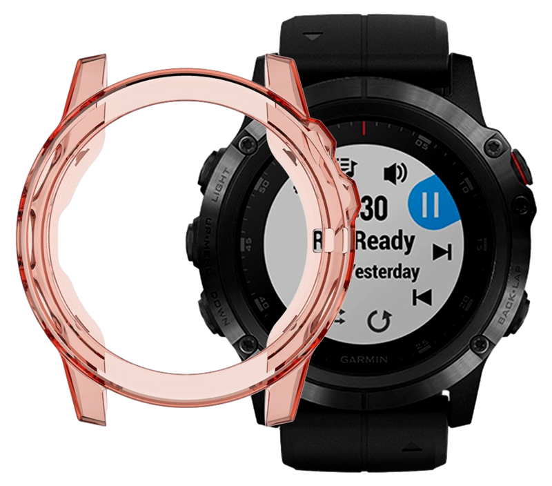 Gennemsigtigt Cover til Garmin Fenix 3 / 3 HR-Rosa