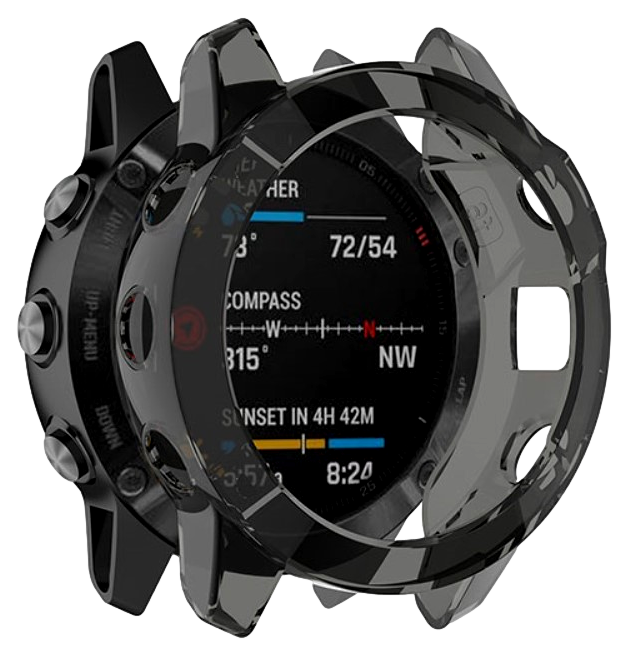 Gennemsigtigt Cover til Garmin Fenix 6 / 6 Pro-Sort