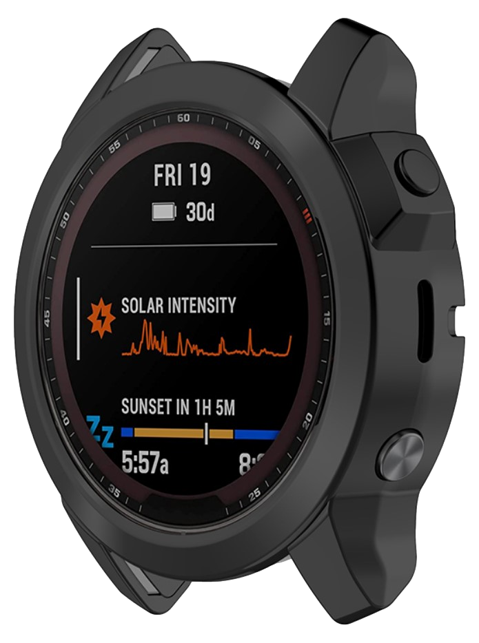 Silikone Cover til Garmin Fenix 7X / 7X Pro / 7X Solar-Sort