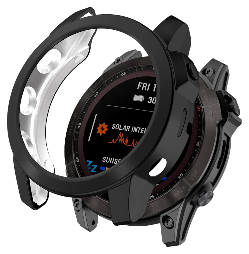 Silikone Cover til Garmin Fenix 7 / 7 Pro / 7 Solar-Sort