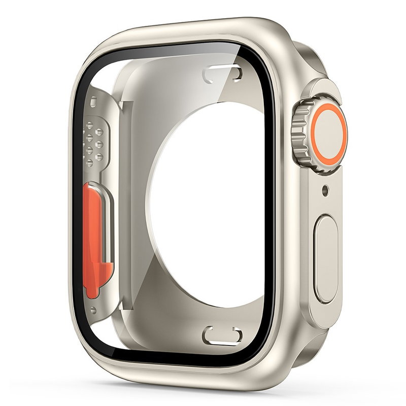 Cover med Beskyttelsesglas / Skærmbeskyttelse til Apple Watch 7 / 8 / 9 - 41mm-Champagne