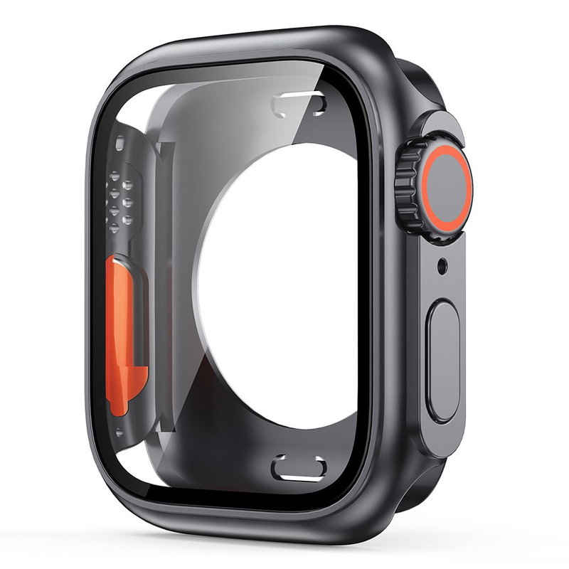 Cover med Skærmbeskyttelse i Beskyttelsesglas / Hærdet Glas til Apple Watch 4 / 5 / 6 / SE (2022/2023) - 44mm