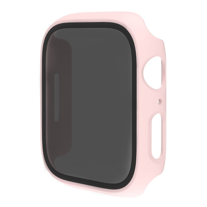 Cover med Privacy Skærmbeskyttelse / Beskyttelsesglas til Apple Watch 4 / 5 / 6 / SE / SE (2022/2023) - 44 mm-Lyserød