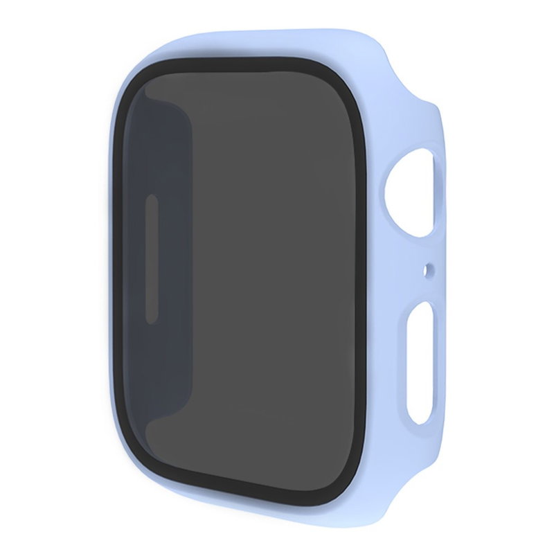 Cover med Privacy Skærmbeskyttelse / Beskyttelsesglas til Apple Watch 4 / 5 / 6 / SE / SE (2022/2023) - 40 mm-Lyseblå