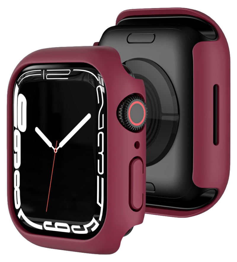 Armor Cover til Apple Watch Series 7 - 45mm-Mørkerød