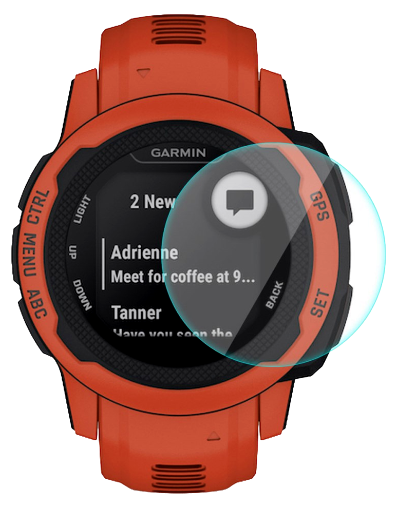 Skærmbeskyttelse / Hærdet Beskyttelsesglas til Garmin Instinct 2S
