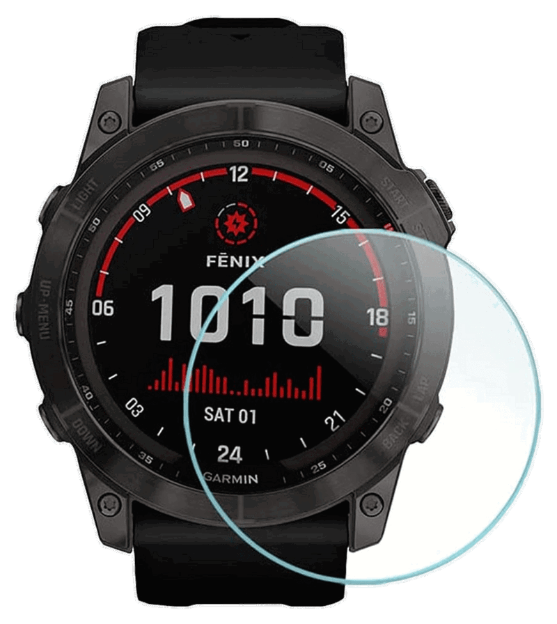 Garmin Fenix 7 / Quatix 7 / 7 Pro Skærmbeskyttelse / Hærdet Beskyttelsesglas