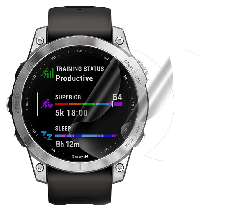 2 stk. Beskyttelsesfilm til Garmin Fenix 7 / Quatix 7 / 7 pro