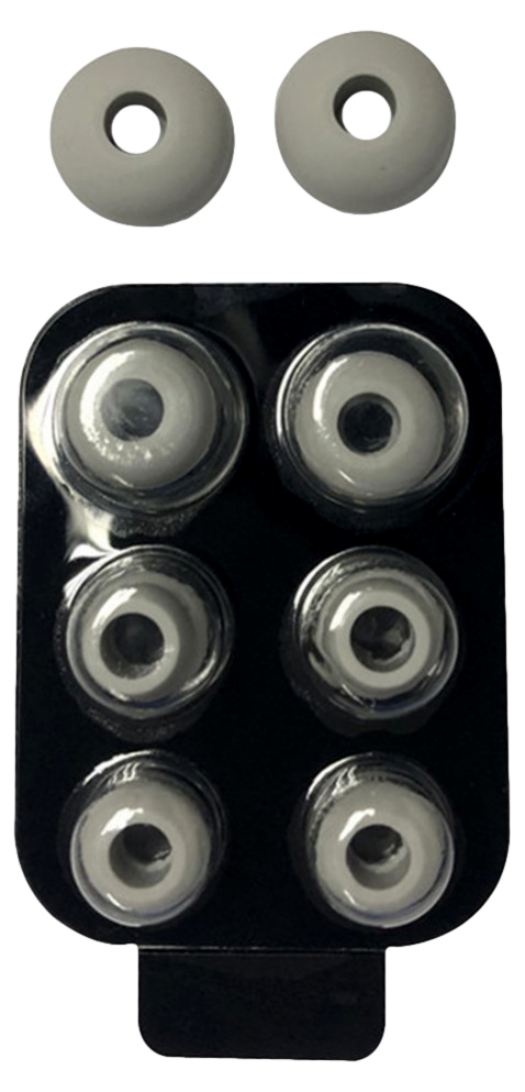 4 par Ørepropper til In-Ear Headset - Universelle - Grå