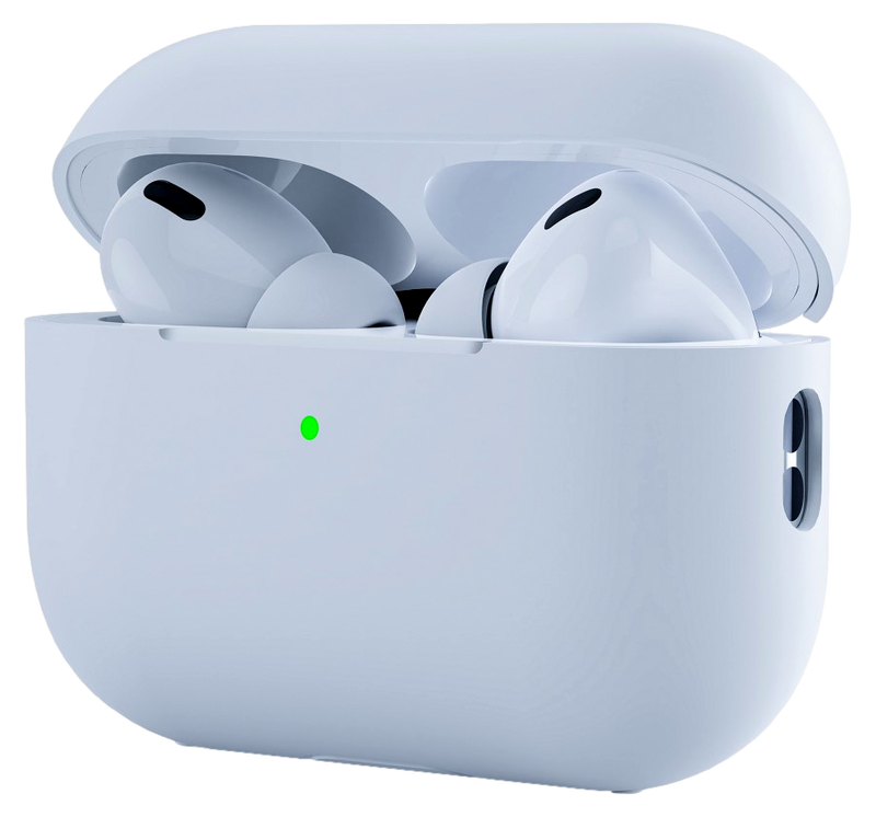 Matte Silikone Cover til AirPods Pro 2-Hvid