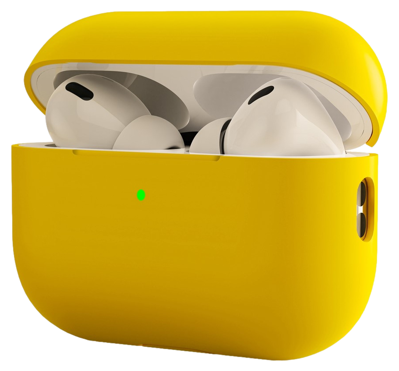 Matte Silikone Cover til AirPods Pro 2-Gul