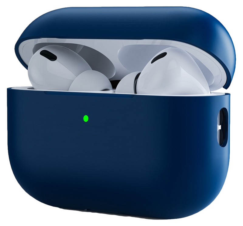 Matte Silikone Cover til AirPods Pro 2-Mørkeblå